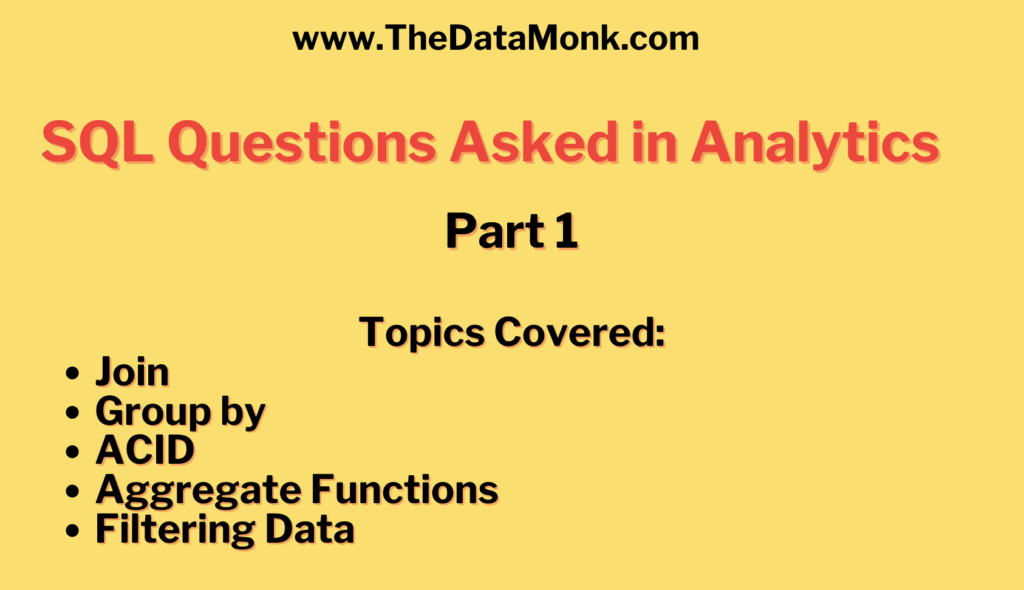 SQL Questions Asked in Analytics