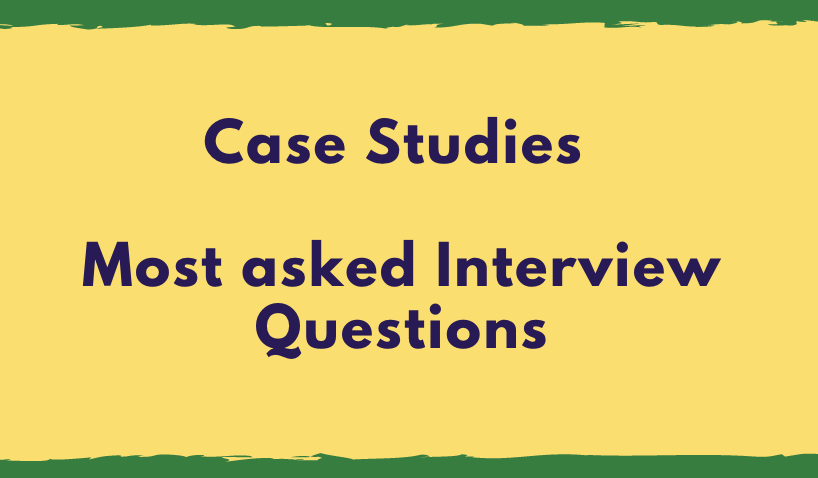 Case Study for Analytics interview