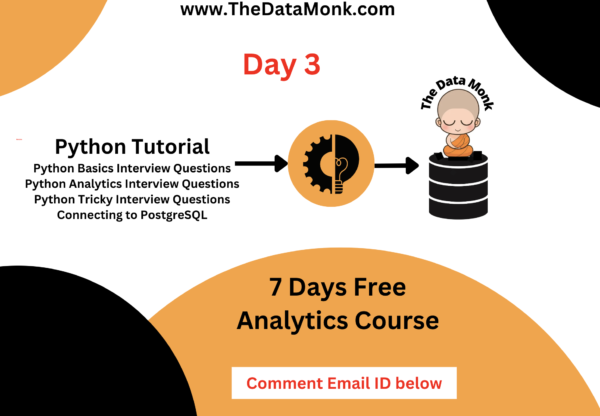Python Complete Tutorial - 7 Days Analytics - The Data Monk