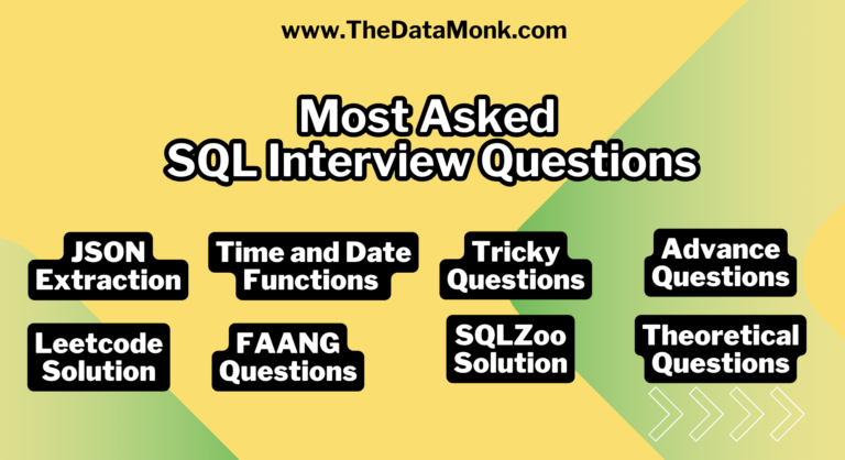 Most Asked SQL Interview Questions - The Data Monk