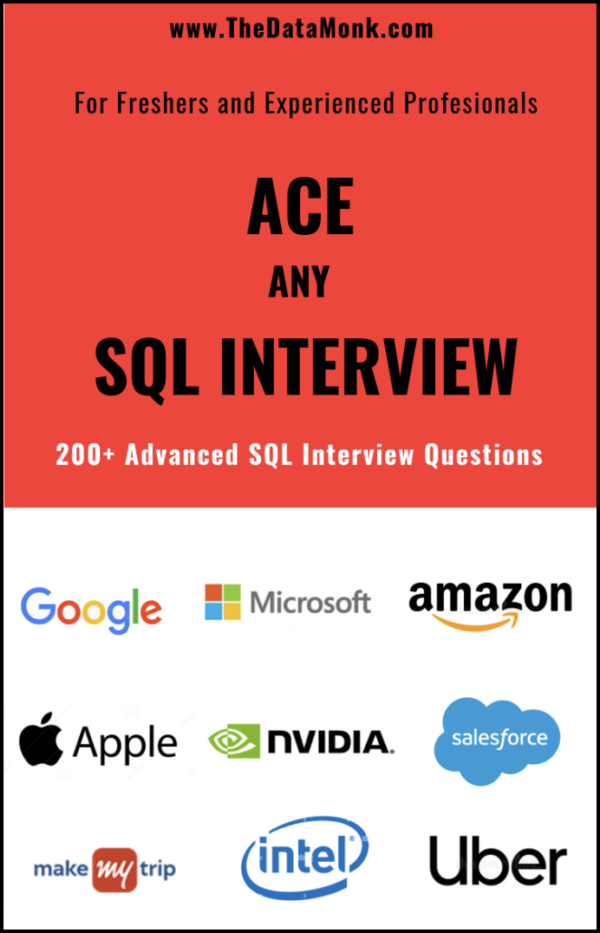 200 Tricky and Advanced SQL Interview Questions - The Data Monk